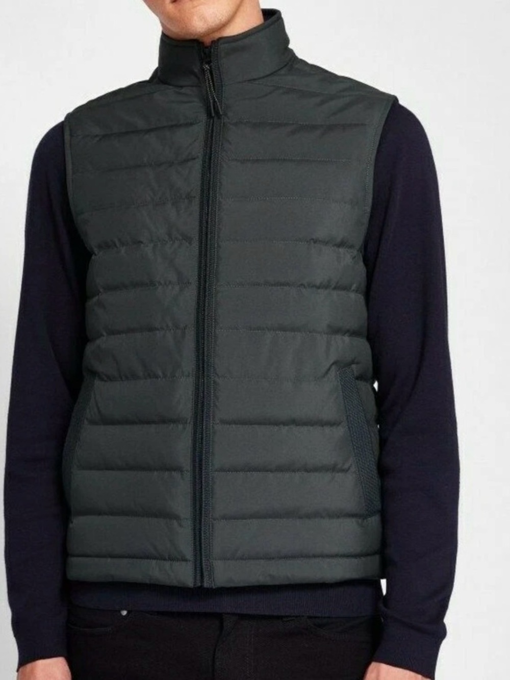✨ Ted Baker Walkers Quilted Down Gilet Vest Men's Size 4 Grey